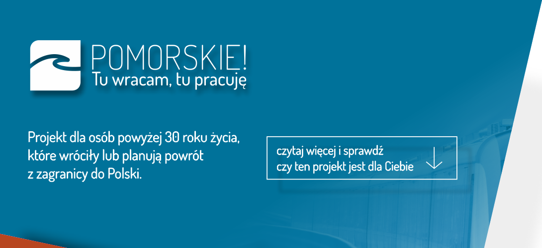 grafika projektu z opisem Projekt dla osób powyżej 30 roku życia, które wróciły lub planują powrót z zagranicy do polski. czytaj więcej i sprawdź czy ten projekt jest dla Ciebie