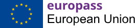 Logo Europass - flaga unijna obok napis europass European Union