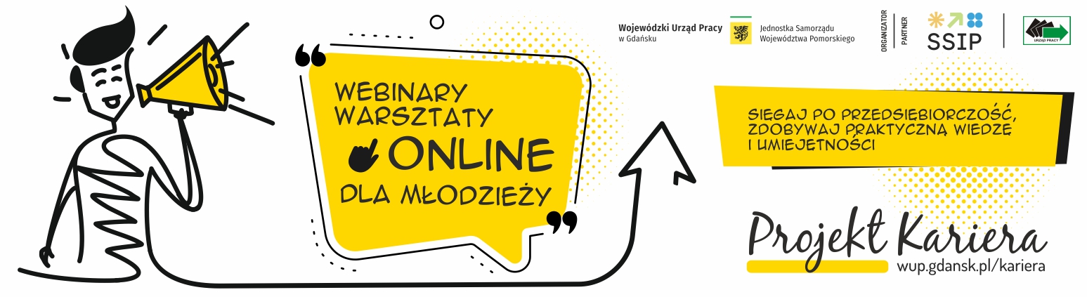 Projekt Kariera 2024 cykl webinarów dla młodzieży i studentów