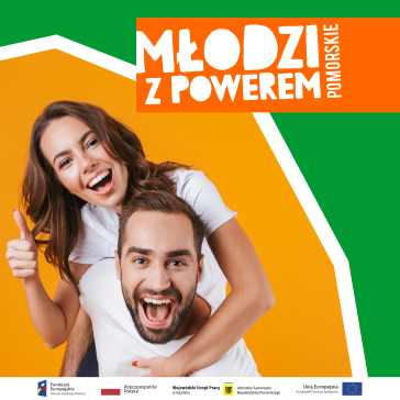 grafika z napisem - młodzi z powerem
