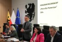 Podpisanie porozumienia ws. realizacji programu Praca dla Pomorzan, 2024 r., sala herbowa Urzędu Marszałkowskiego Województwa Pomorskiego
