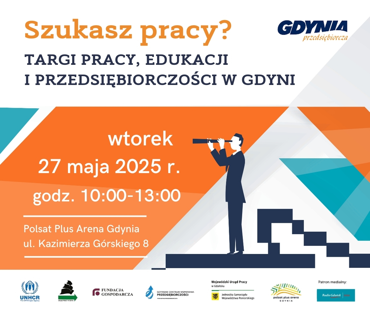 Zdjęcie artykułu Targi Pracy, Edukacji i Przedsiębiorczości w Gdyni 27.05.2025