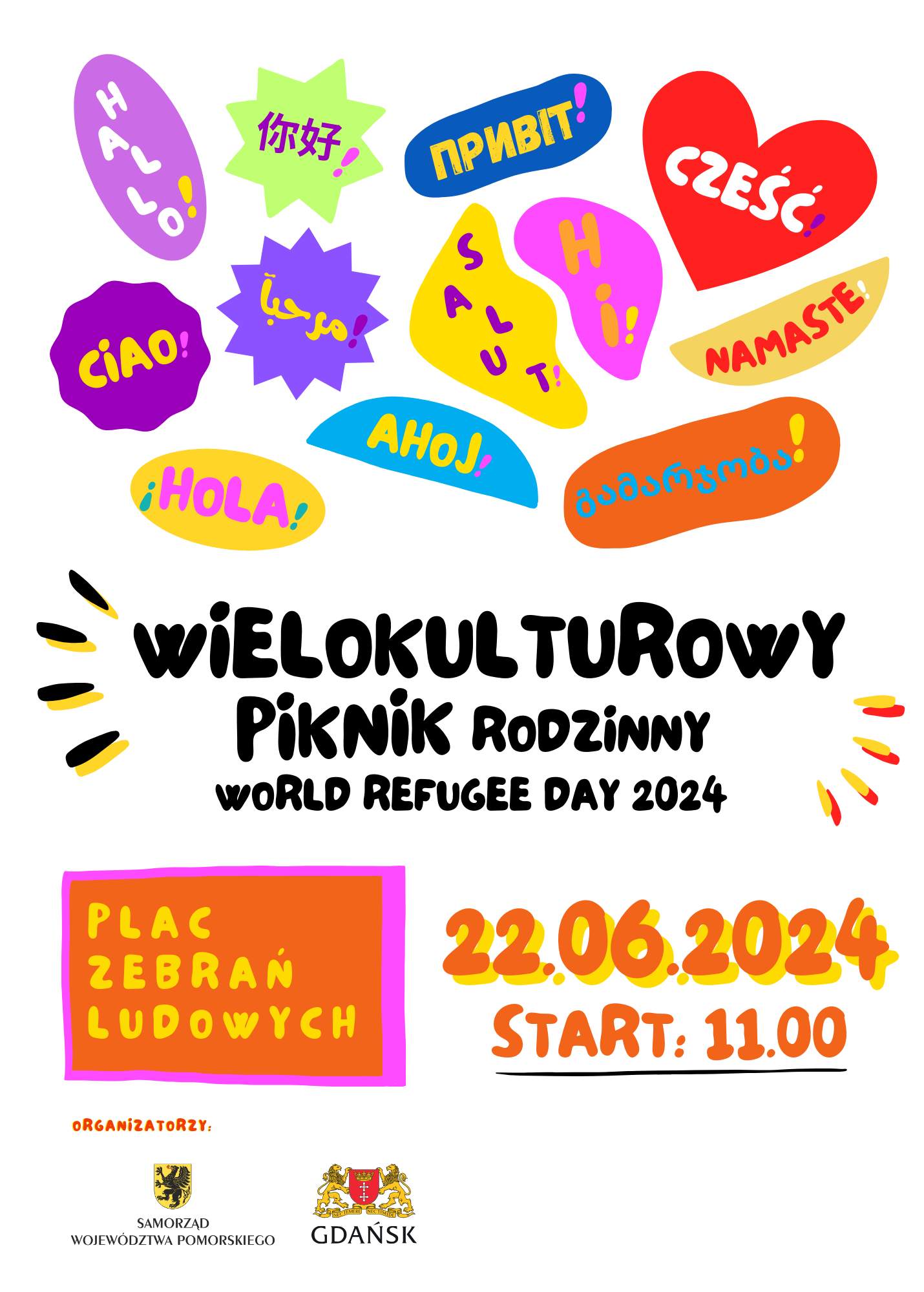 Wielokulturowy Piknik Rodzinny. WORLD REFUGEE DAY 2024