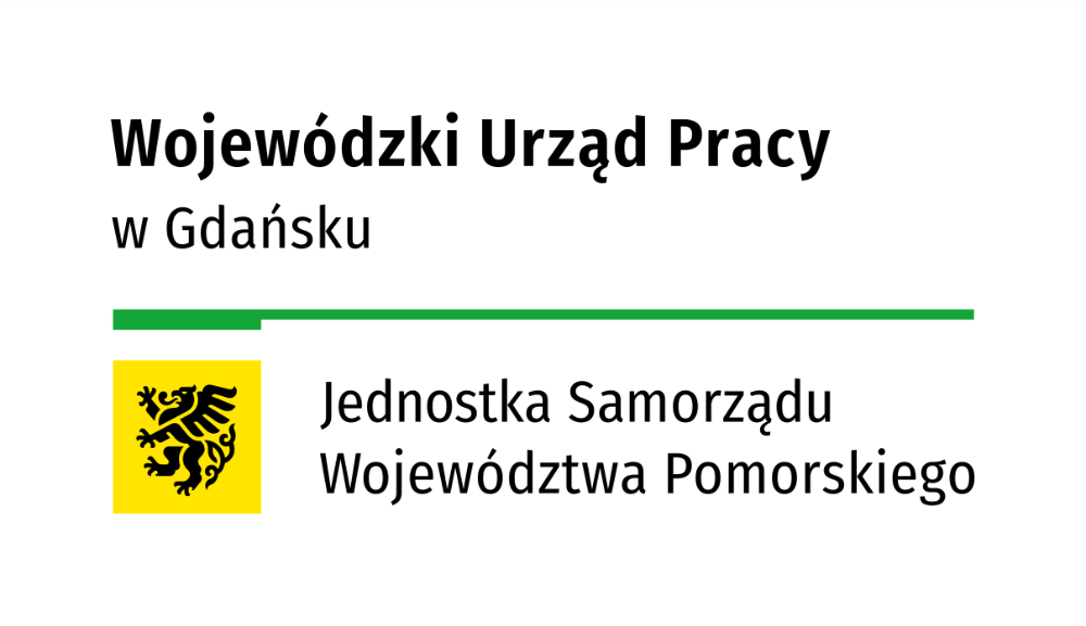 logo z opisem: Wojewódzki Urząd Pracy w Gdańsku, Jednostka Samorządu Województwa Pomorskiego
