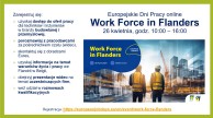 Obrazek dla: Work Force in Flanders 26.04.2024 - Europejskie Dni Pracy online